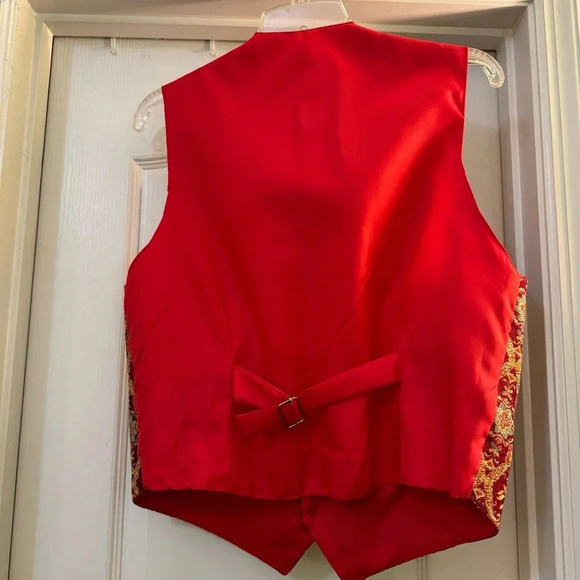 Burgundy and Gold Vest - Picture 3 of 5